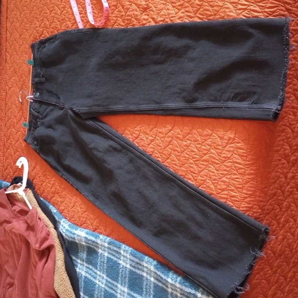 Banana Republic ultra high rise black denim jeans, size 2